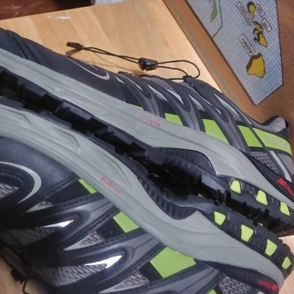 Salomon XA Pro 3D Mountain Trail Men\'s USA 12.5 Gray/Green/Black main image 10